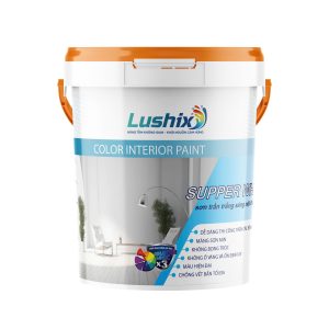 Sơn trần trắng sáng nội thất Lushix