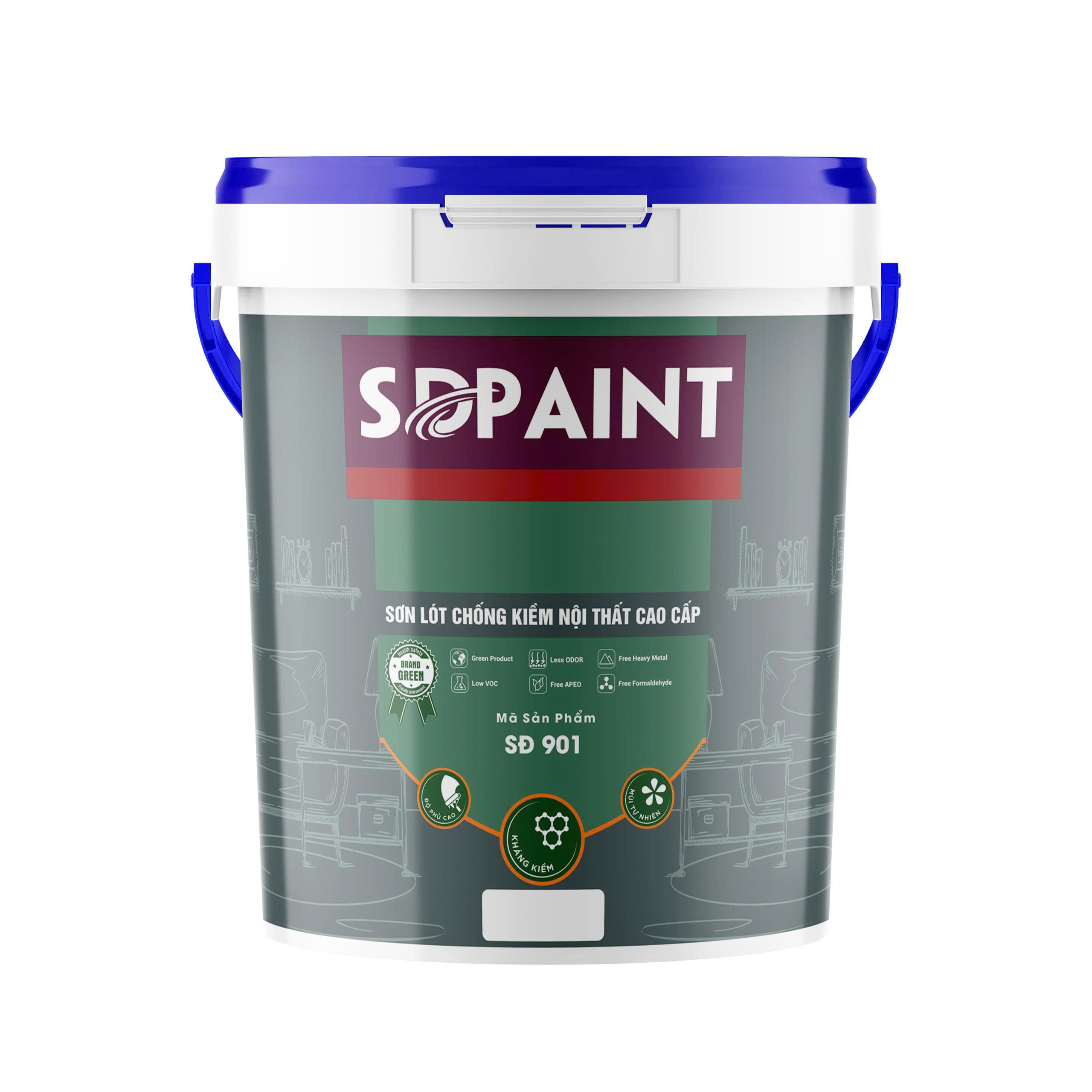 Sơn lót kháng kiềm nội thất cao cấp SD Paint