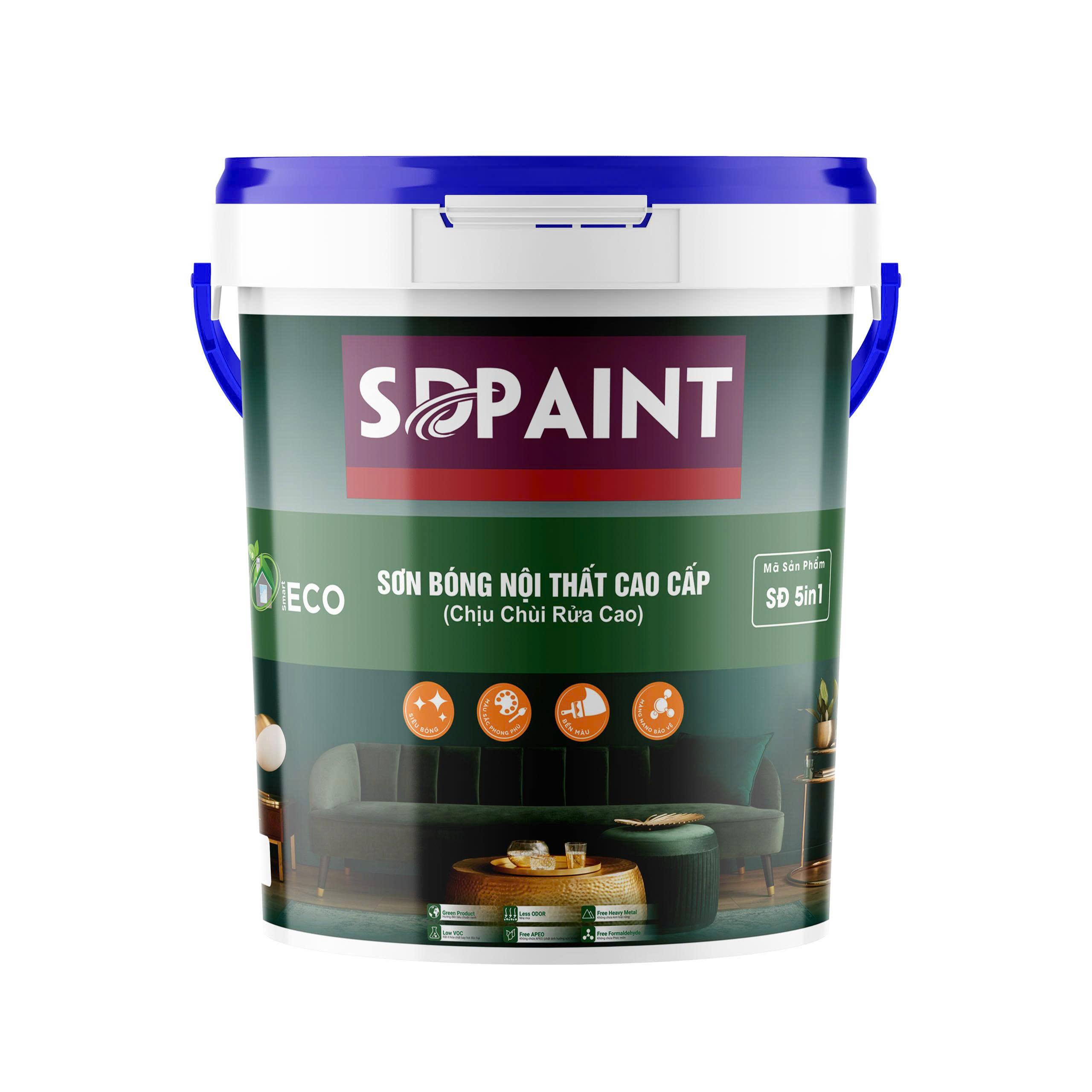 Sơn siêu bóng nội thất cao cấp SD Paint